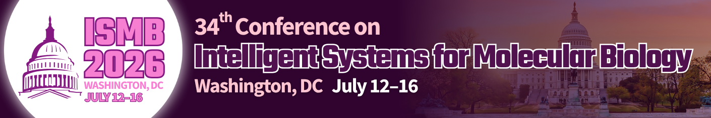 ISMB 2026 — 34th Conference on Intelligent Systems for Molecular Biology, Washington DC, July 12–16